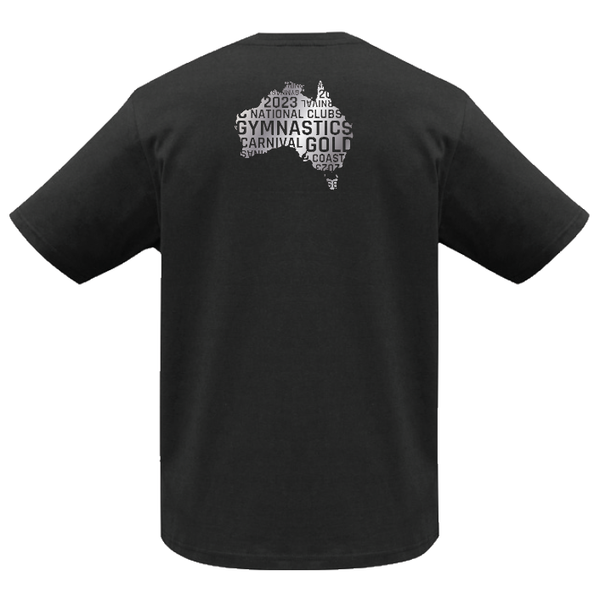 2023 NCC Kids Tee [blk] Gymnastics Australia Online Store