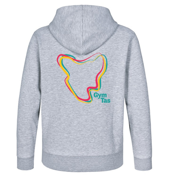 Gym Tas lifestyle Hoody Grey Marle Gymnastics Australia Online Store