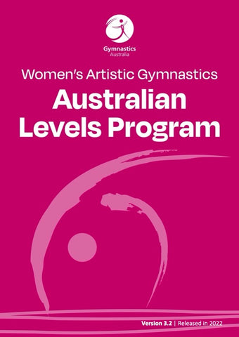 Women's Artistic Gymnastics Australian Levels Program (ALP) Manual